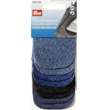 Prym Assorted Iron and Sew on Mini Jean Patches, Denim, Blue, 9.3 x 5.7 x 0.7 cm