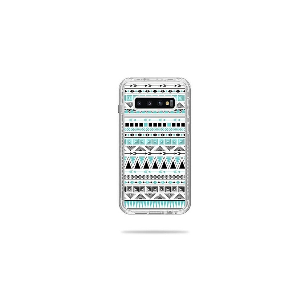 MightySkins LIFNESA10PL-Turquoise Tribal Skin Decal Wrap for LifeProof Next Case Samsung Galaxy S10 Plus Sticker - Turquoise Tribal-image-OPC-PB5JJB8-NEW