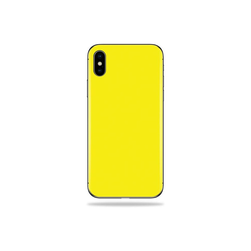 MightySkins APIPHXS-Solid Yellow Skin Decal Wrap for Apple iPhone XS Sticker - Solid Yellow-image-OPC-PB5JJNR-NEW