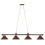 78 in. 4 Light Fixture Billiard Light - Cappuccino 1