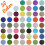 RayLineDo 50 Pieces Linen Cotton Fabric Solid Color Bundle Patchwork Squares Of 10 * 10cm 3