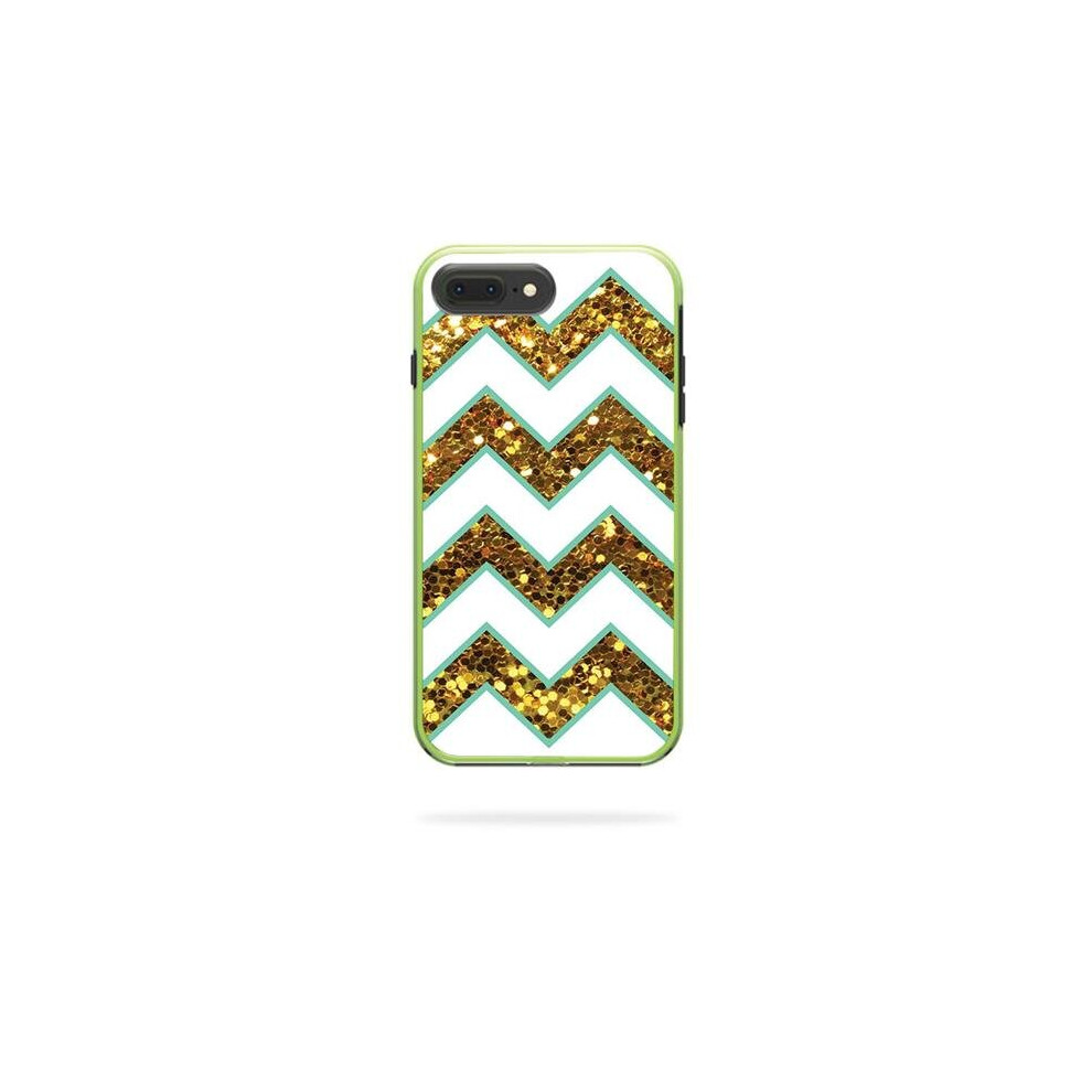 MightySkins LIFSLIP8PL-glitzy chevron Skin Decal Wrap for LifeProof SLAM iPhone 8 Plus - Glitzy Chevron-image-OPC-PB5JRW2-NEW