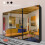 MN Furniture Black 250cm 3 Door Full Mirrored Sliding Wardrobes 2