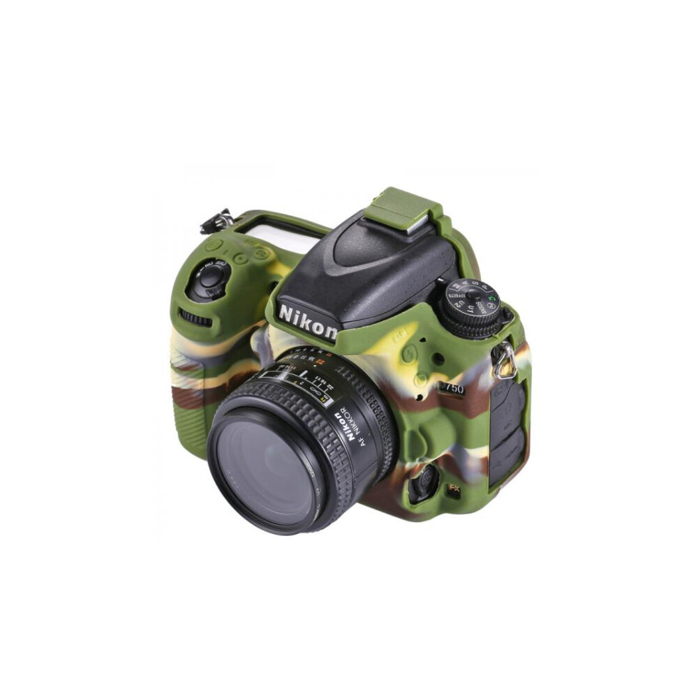 Nikon D750 camouflage camouflage soft silicone protective sleeve