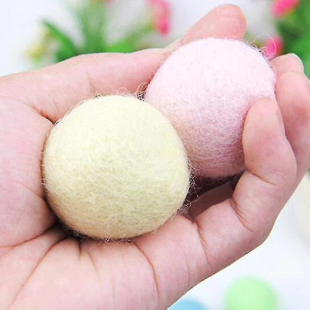 Wool Felt Ball Toy Handmade Environmentally Friendly Color Cat Fur Ball Cat And Kitten Comfortable P 