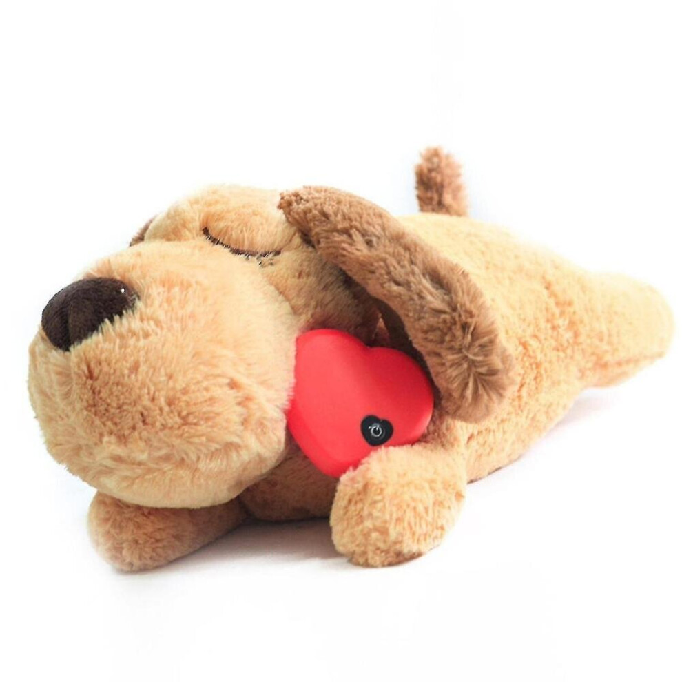 Zysd Puppy Toy With Heartbeat Puppies Separation Anxiety Dog Toy Soft Plush 
