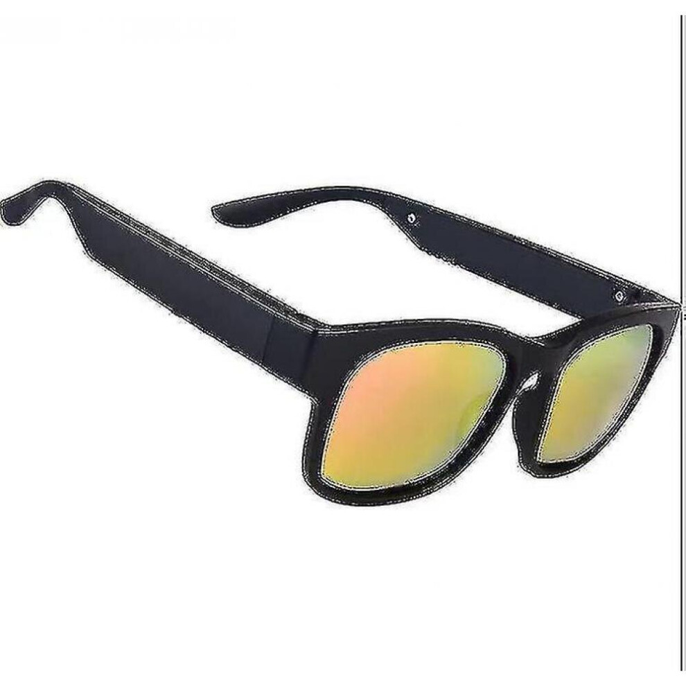 Smart Bluetooth 5.0 Stereo Headset Outdoor Sunglasses For Outside Speaker Ip7 Waterproof Yellow 7547468716256