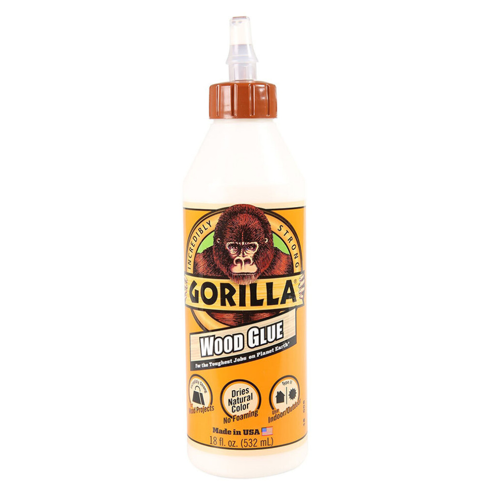 Gorilla Wood Glue (532.3 ml) Premium Woodworking Glue with Superior Bonding Strength