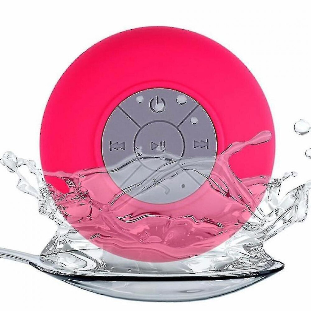 Wireless Portable Bluetooth Speaker Waterproof And Shower Friendly Red 7547468715846