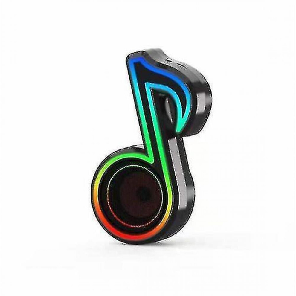 Bluetooth Wireless Speaker, Led Stereo Loudspeaker(Black) Light/Black 7547468711428