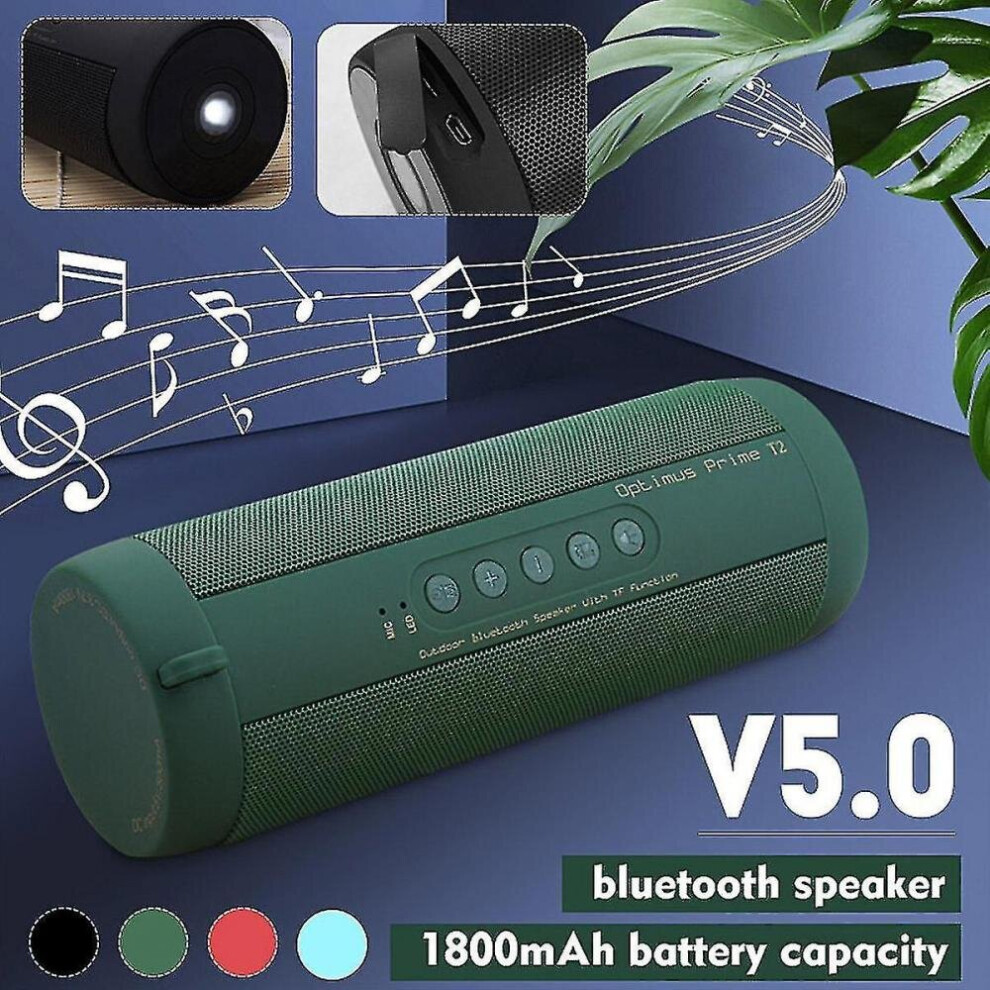 1800Mah Flashlight Tf Card Wireless Bluetooth Speaker Outdoor Ride Portable Small Speaker 7547468711213