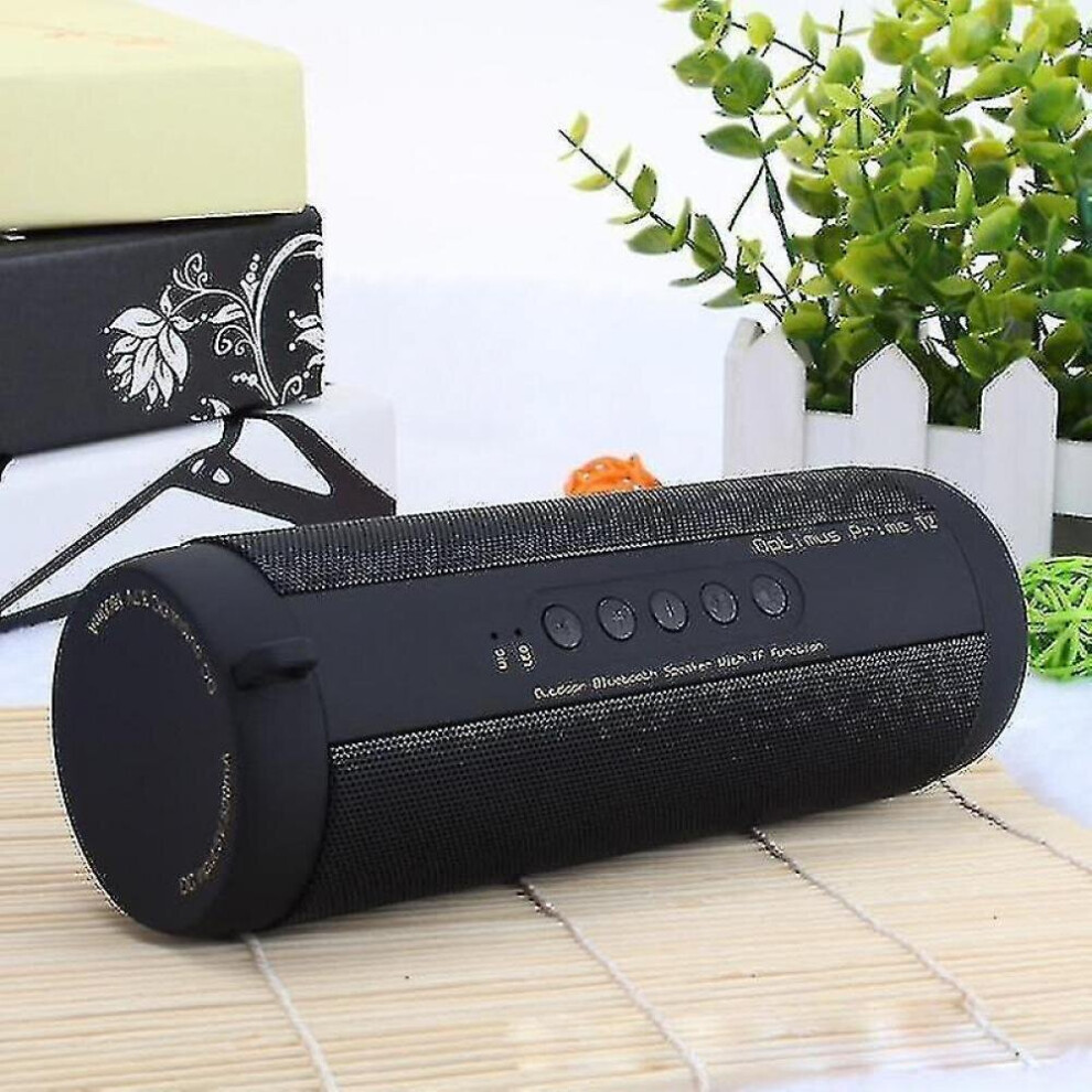Wireless Bluetooth Speaker Waterproof Portable Outdoor Mini Column Box Speaker Speakers(black)