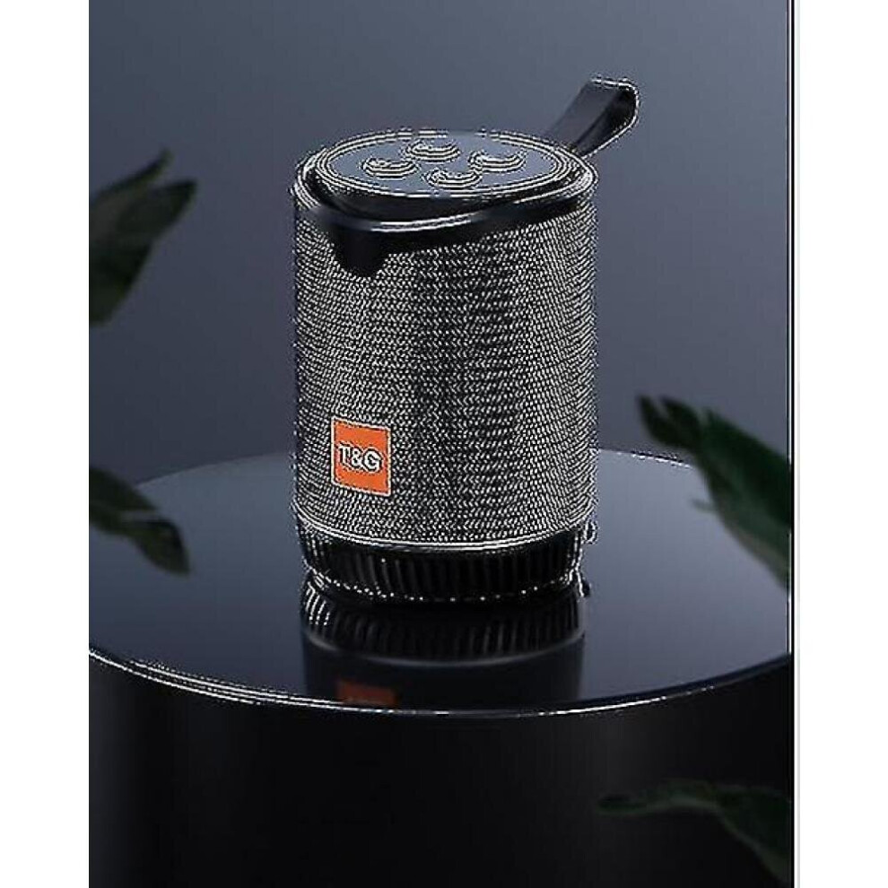 Small Mini Wireless Bluetooth Speaker Portable Fm Radio Tf Aux Usb Speakers Speakers(Black) Black 7547468707346