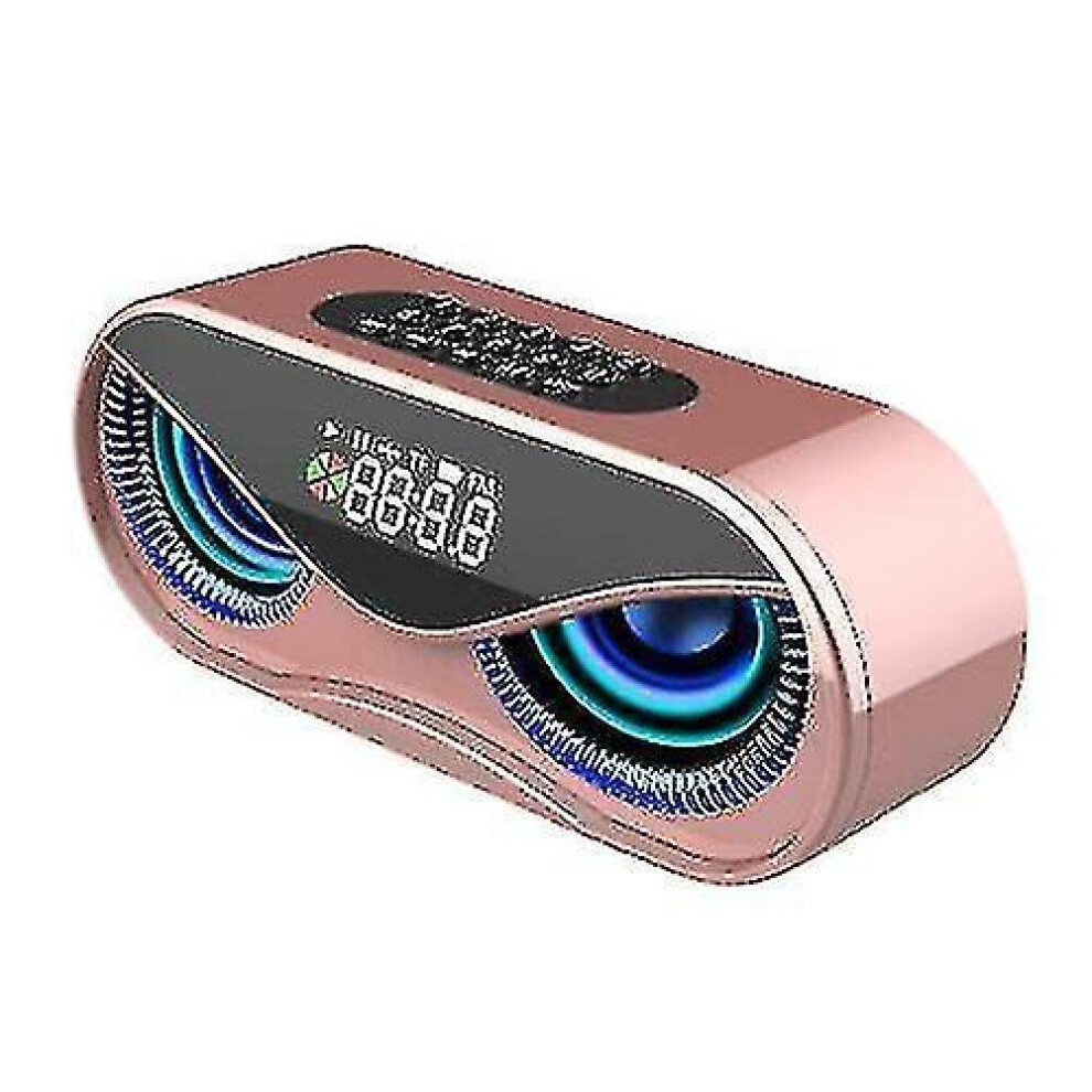 Usb Wireless Bluetooth Speaker Stereo Music Player(Pink) Pink 7547468709357