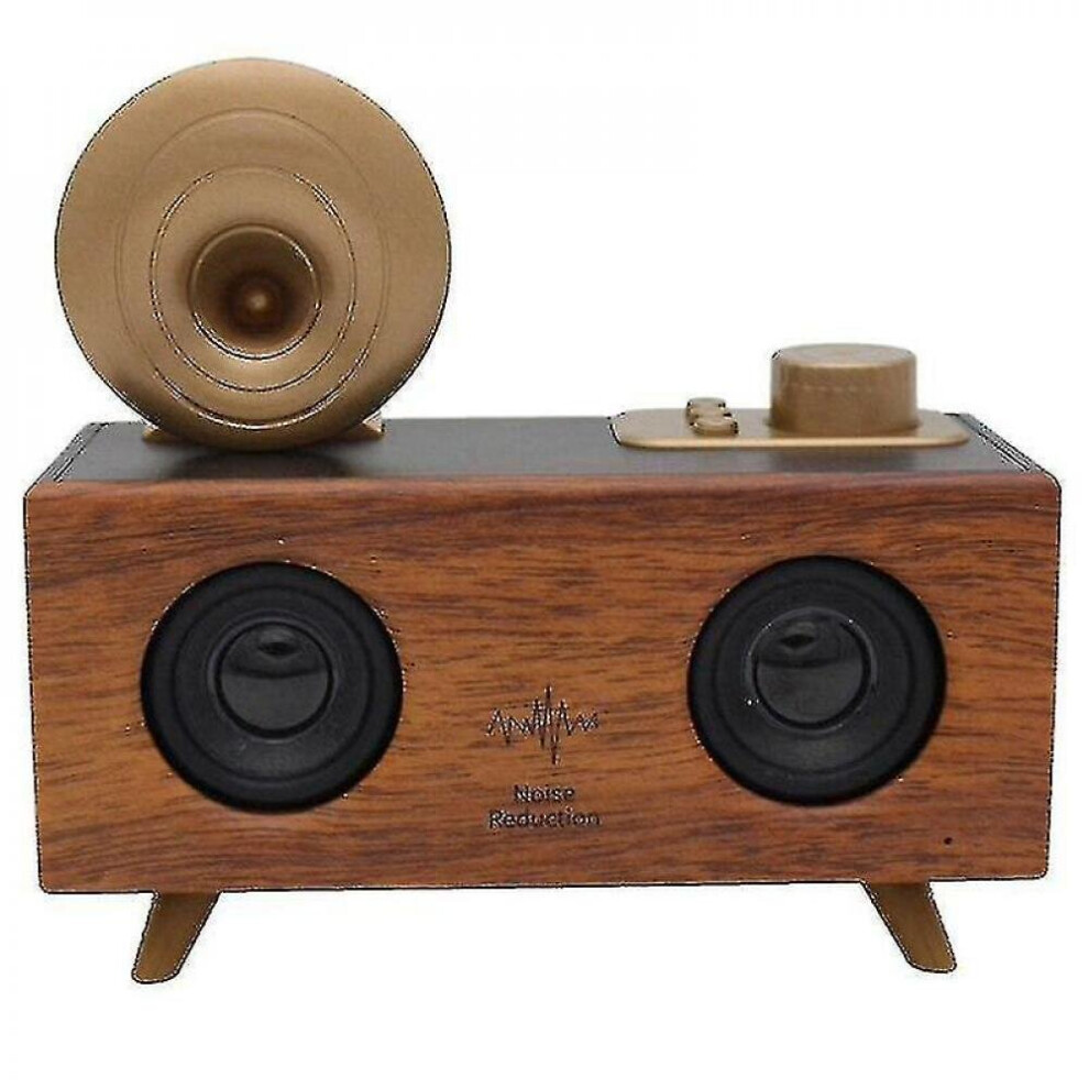 Home Wireless Bluetooth Speaker 10W High Subwoofer Speaker Super Bass 3D Speakers(Coffee Color) 7547468709586
