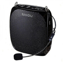 Rechargeable Voice Amplifier Portable Professors Wired Microphone Audio Natural Speakers(black)