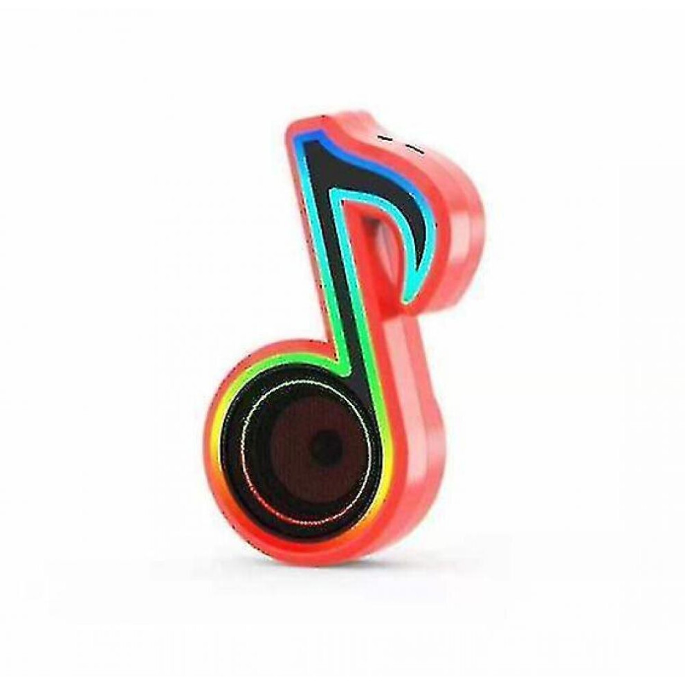 Bluetooth Wireless Speaker, Led Stereo Loudspeaker(Red) Light/Red 7547468712579