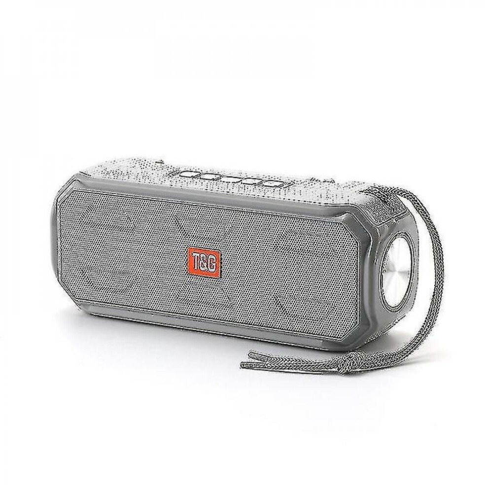 Solar Power Charging Bluetooth Speakers Wireless Stereo Subwoofer Portable Outdoor Speakers(Grey) Grey 7547468709777