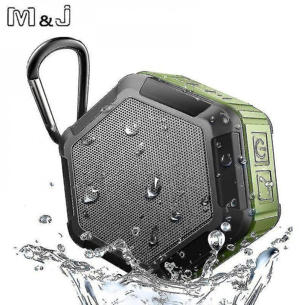 Waterproof Bluetooth Speaker Subwoofer Powerful Mini Portable Wireless Speakers(Green) Green 7547468709999