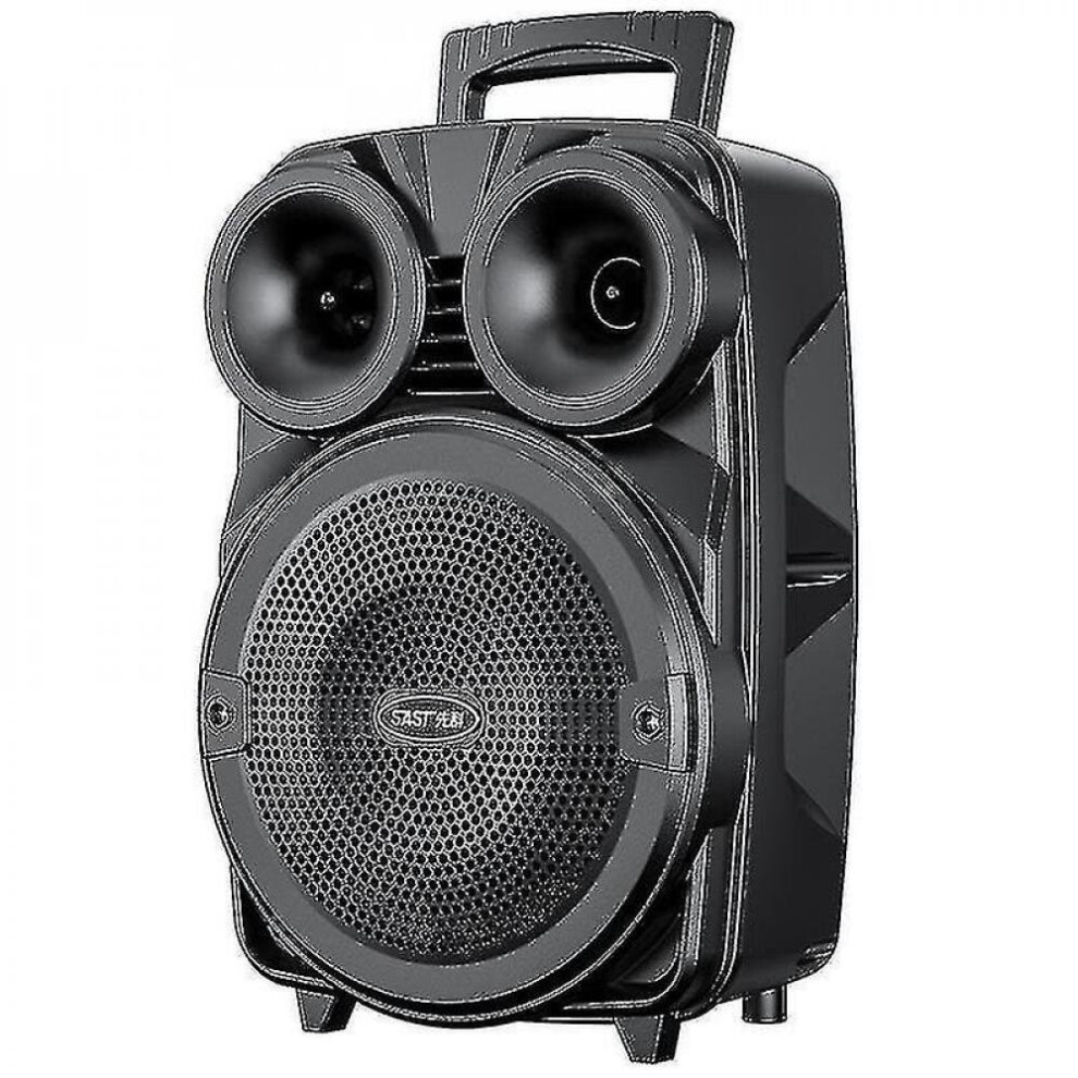 High Power Portable Bluetooth Speaker Super Bass Column Boom Box|Portable Speakers(Black) Black 7547468705540