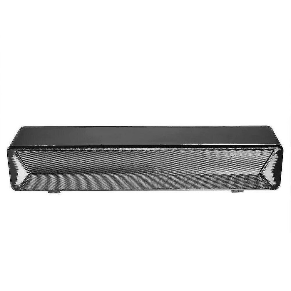 Usb Bar Speaker Portable Durable Desktop Subwoofer Computer Audio Sound Barspeakers(Black) Black 7547468705809