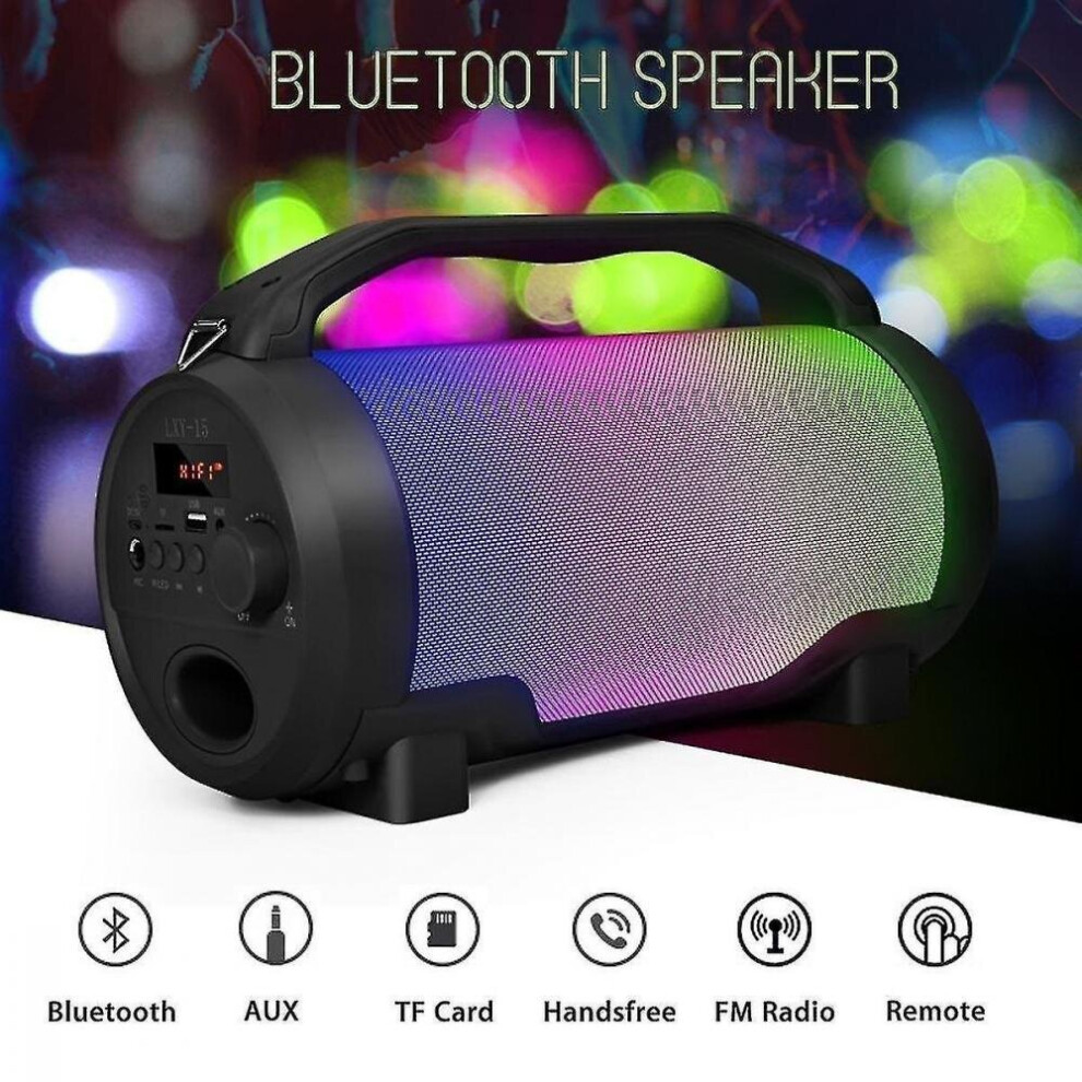 Portable Wireless Bluetooth Stereo Speaker With Tf Card Player Fm Radio For Tablet Smartphone 7547468704345