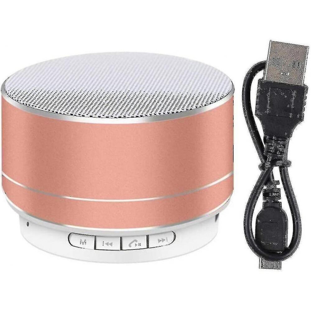 Rose Wireless Bluetooth Speaker Tf Usb Aux Support Audio Loudspeaker Gold 7547468701030
