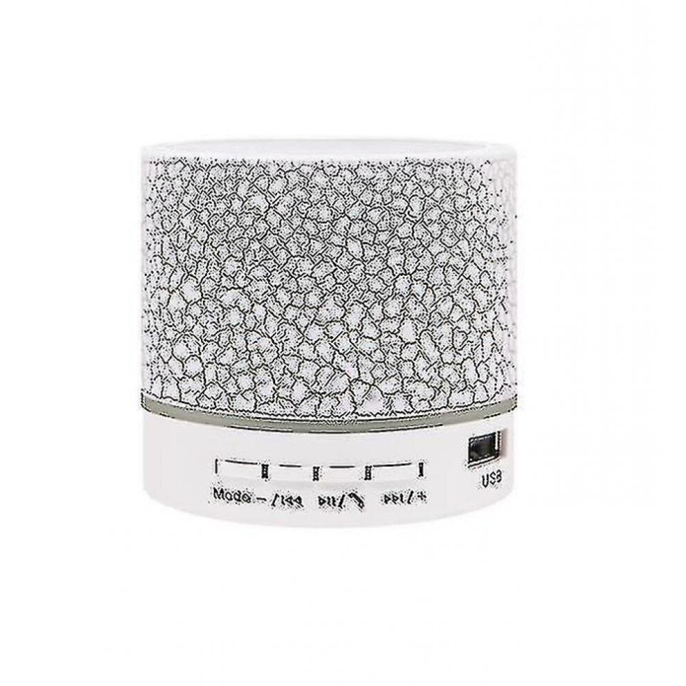 Hkhbjs White/Light Crack Bluetooth Speaker, Mini Subwoofer Wireless Emitting Speaker