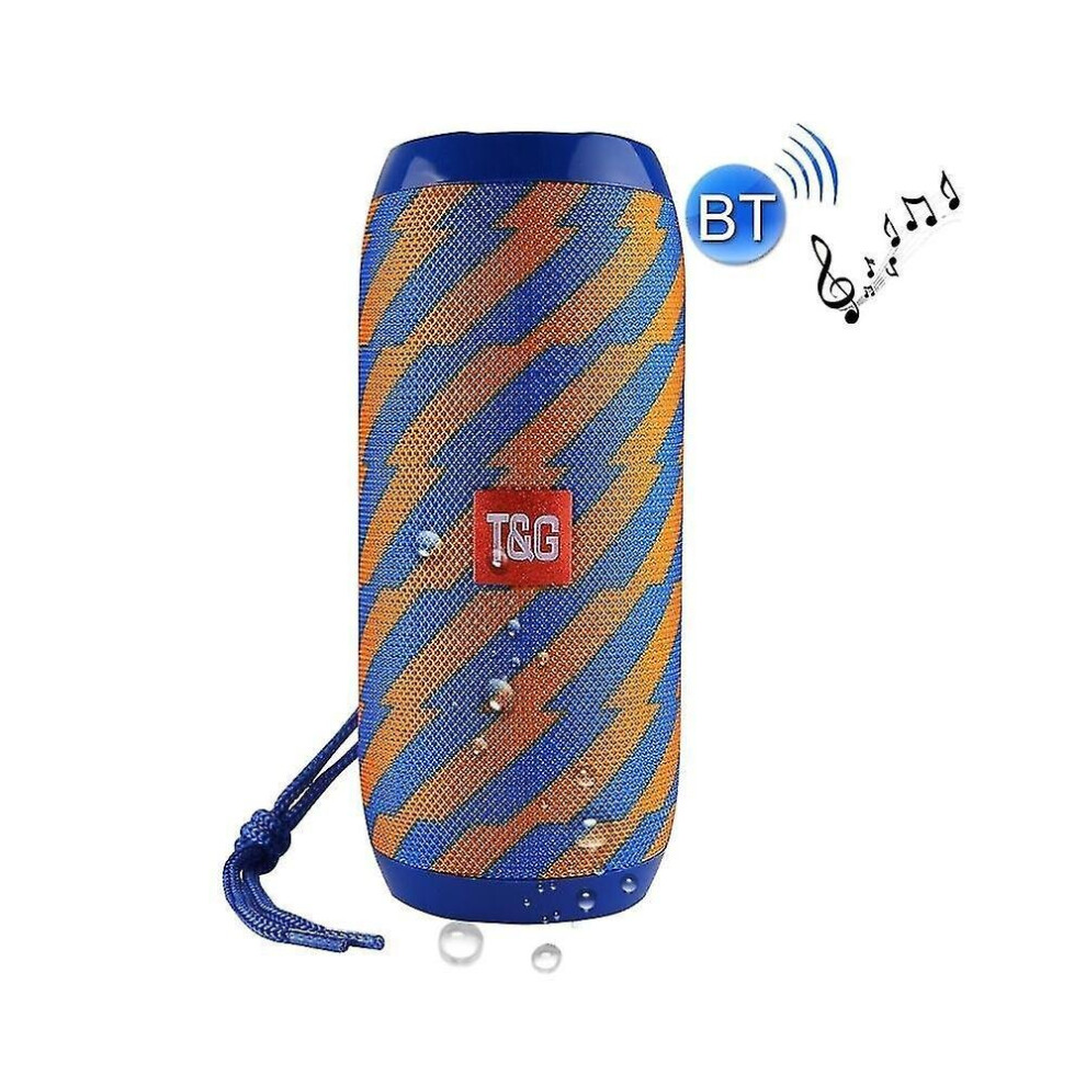 Indoor Bluetooth Speaker V4.2 Wireless Stereo Speaker With Rope, With Built-In Microphone Dark/Blue 7547468699382