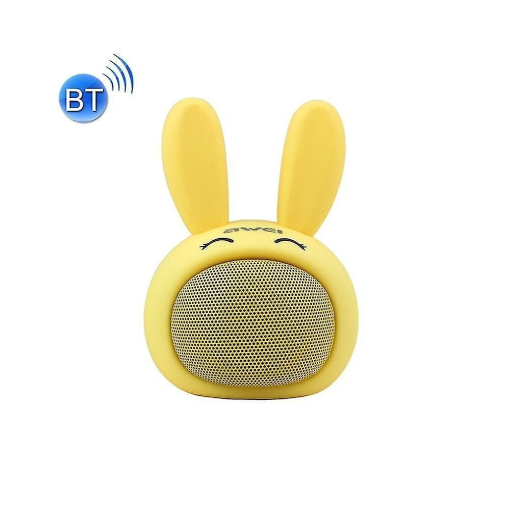 Mini Bluetooth Speakery700 Mini Portable Wireless Rabbit Speaker, Built-In Mic, Support Aux Yellow 7547468703041