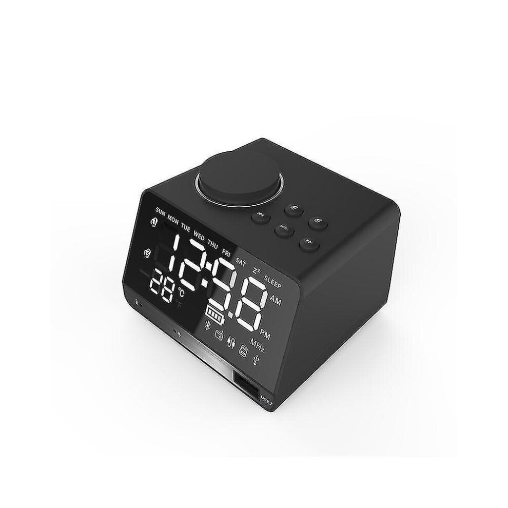 Wireless Multifunction Radio Bluetooth Speaker With Mirror (Black) Black 7547468699030