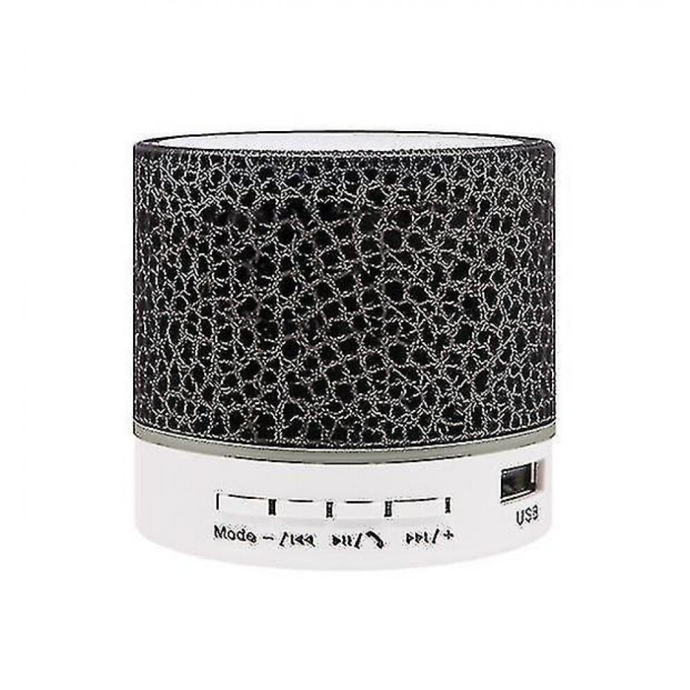 Hkhbjs Light/Black Crack Bluetooth Speaker, Mini Subwoofer Wireless Emitting Speaker(Black)