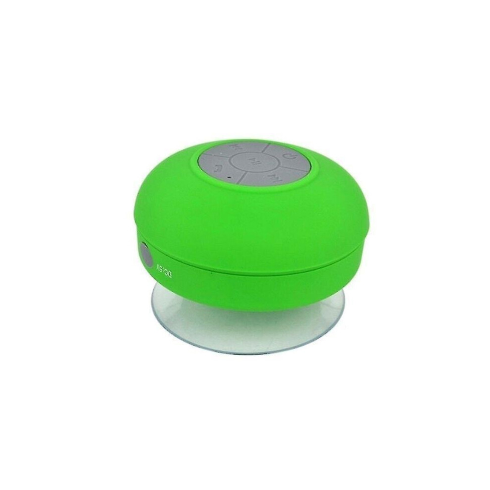 Waterproof Bluetooth Speaker Mini Portable Speaker Shower Subwoofer Handsfree Receive Call Music Green 7547468702280