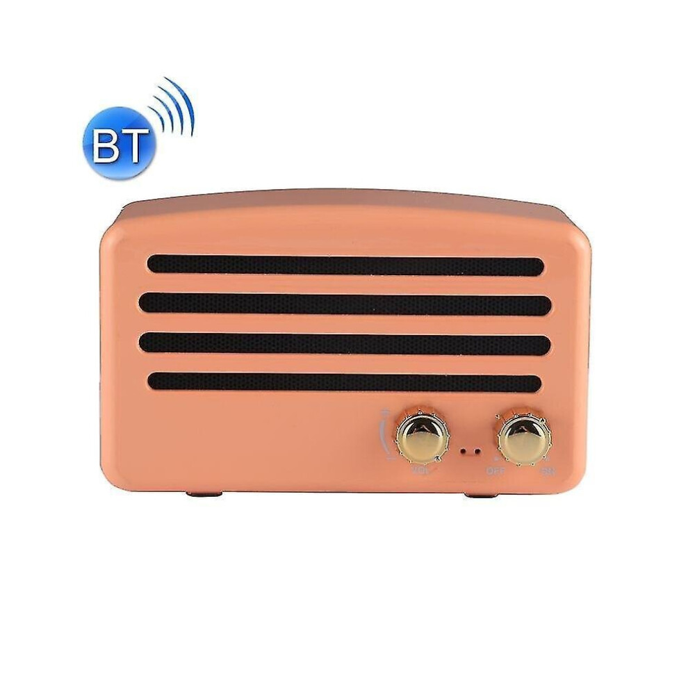 Bluetooth Speaker Portable Wireless Stereo Speaker V4.2 With Cord, Built-In Microphone Orange 7547468700668