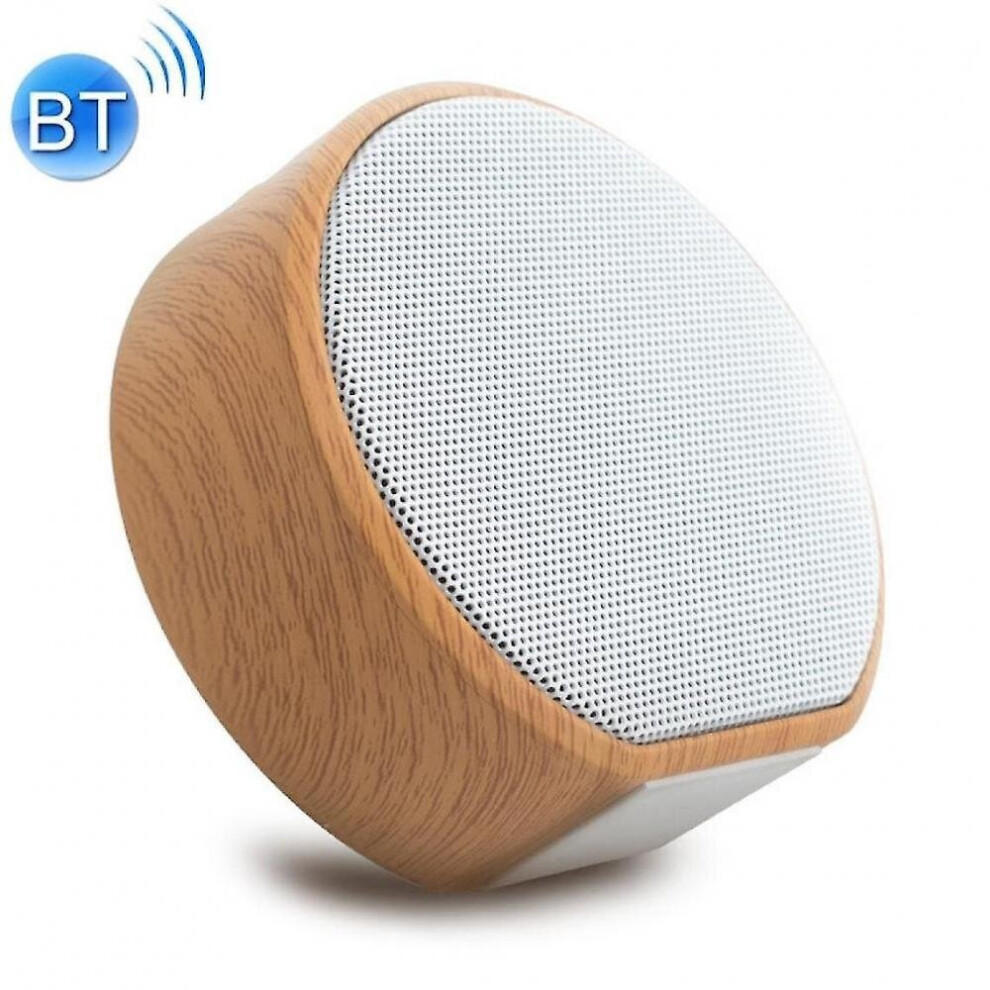Photos - Speakers HKHBJS A60 Portable Wood Grain Bluetooth Speaker Wireless Speaker Mini Subwoofer Voice Box White 