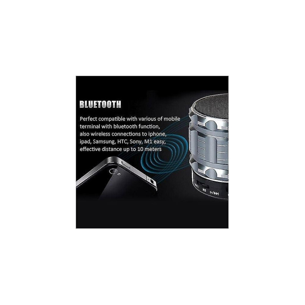 Metal Mobile Stereo Indoor Tooth Speaker Portable Loudspeaker With Hands-Free Calling Funct Blue 7547468699405