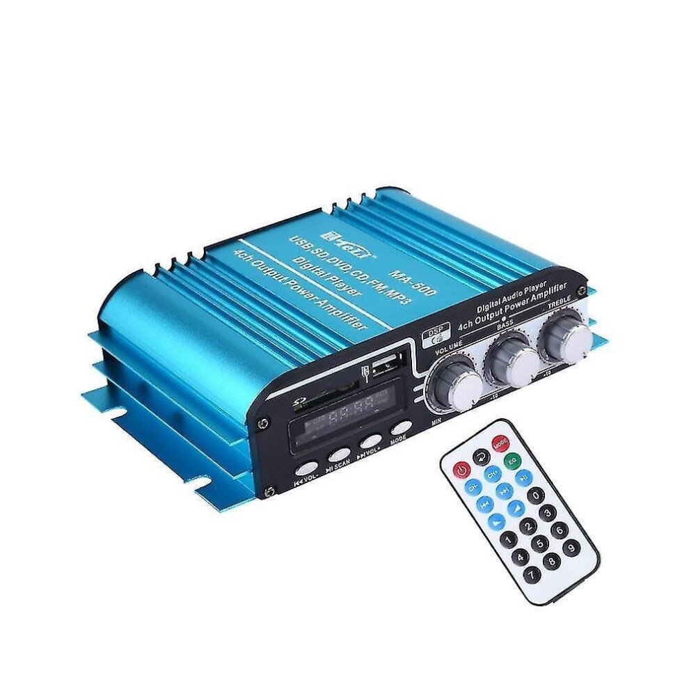 Ma-500 Stereo Digital Gaming Power Amplifier With Remote Control Support Mp3 / Sd / Usb / Fm / Cd / 7547468698552