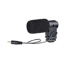 Black Microphone For Smartphones, Slr Cameras And Camcorders Cold Shoe Windshield X / Y Stereo Conde