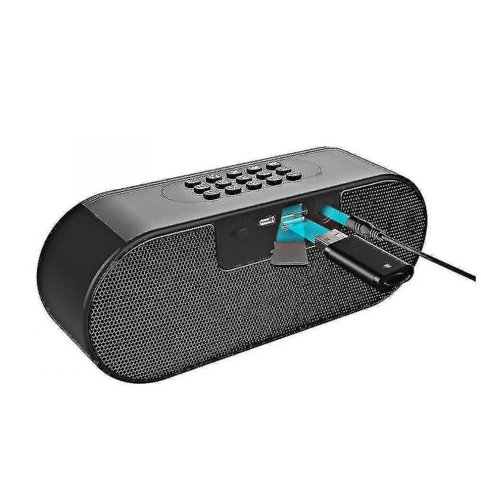 Usb Wireless Bluetooth Speaker Stereo Music Player(Gold) Gold 7547468697715
