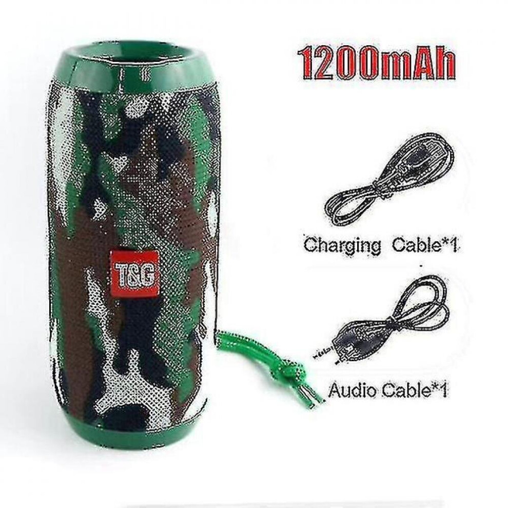 Tamp;Amp;G Tg117 Portable Bluetooth Speaker Wireless Bass Column Water... 7547468694462