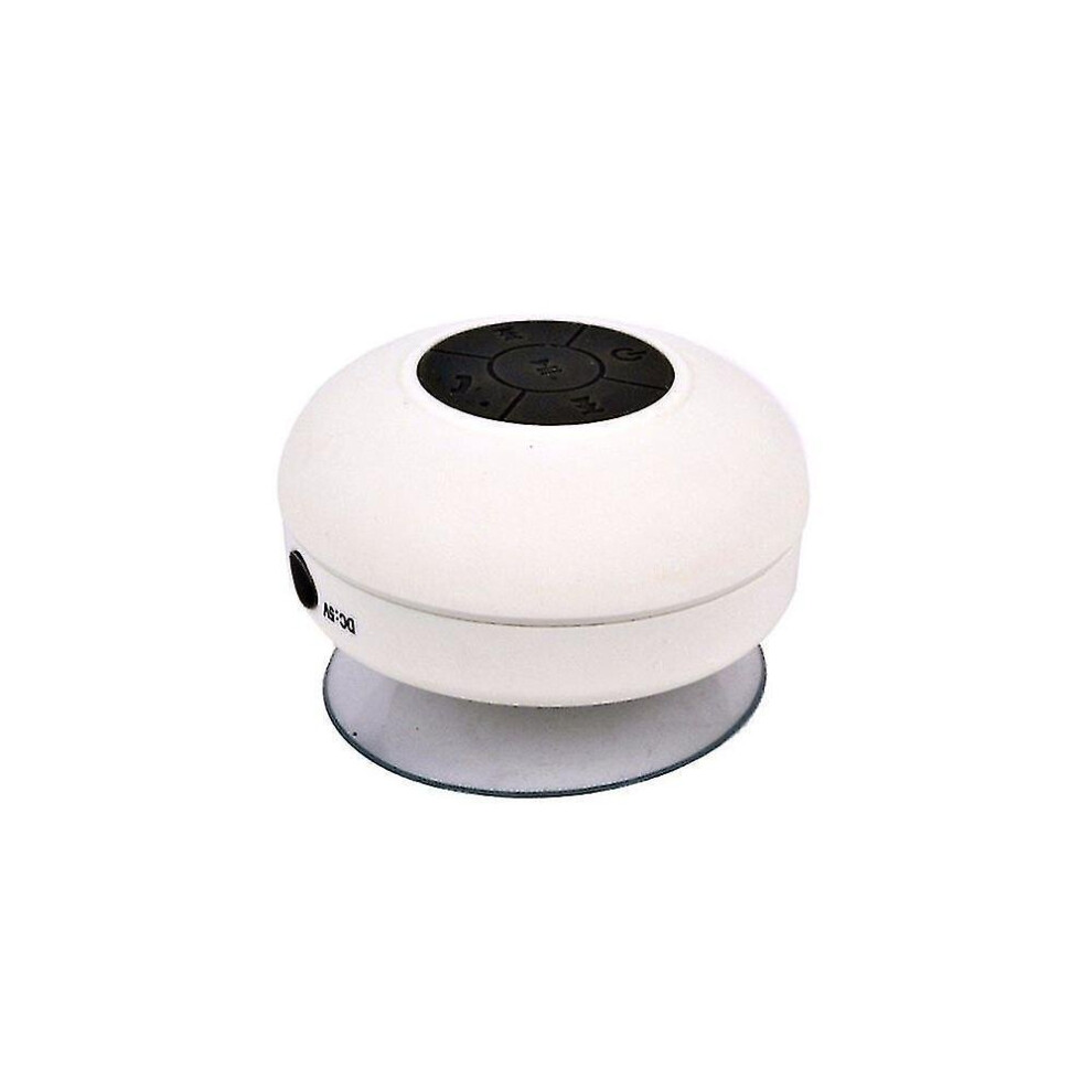 Waterproof Bluetooth Speaker Mini Portable Speaker Shower Handsfree Subwoofer Receive Call Music White 7547468691133