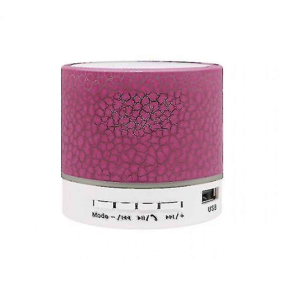 Hkhbjs Light/Pink Crack Bluetooth Speaker, Mini Subwoofer Wireless Emitting Speaker(Pink)