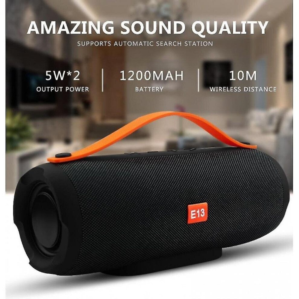 Bluetooth Speaker E13 Mini Portable Wireless Speaker Stereo Radio Music Subwoofer Column Speakers Red 7547468691140