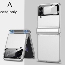 Complete Protective Hole With Magnetic Hinged For Samsung Galaxy Z, Hard Plastic Back Case For Camer