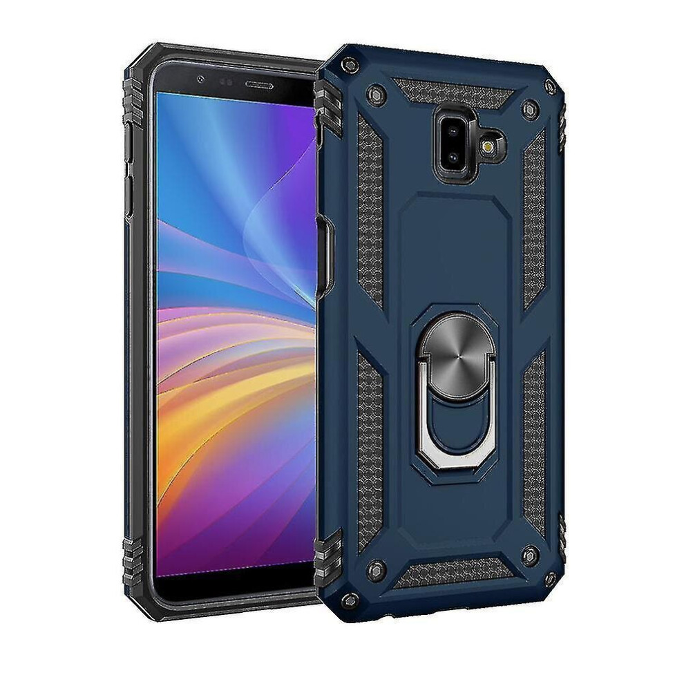 For Xiaomi Redmi 7A Armor Shockproof Tpu + Pc Protective Case With 360 Degree Rotation Holder (Blue) Blue 7547468675706