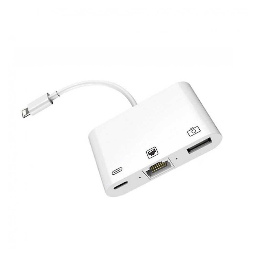 3 In 1 100M Nic Lightning Converter Mobile Phone Tablet To Rj45 Ethernet Cable Interface For Apple 7547468701665