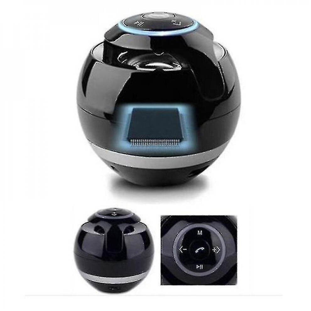 Portable Wireless Loudspeaker Wireless Mini Bluetooth Speaker Stereo Hands Speakers(Black) Black 7547468701610
