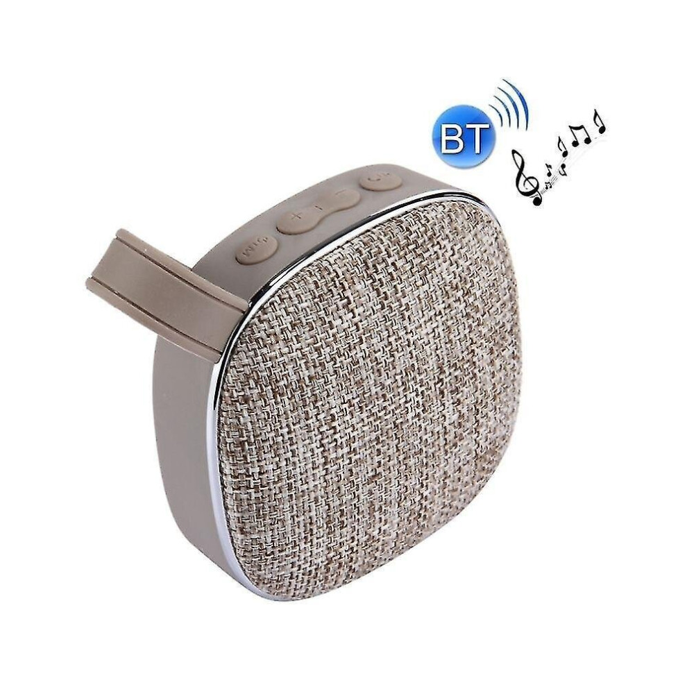 Khaki Indoor Bluetooth Speaker Portable Stereo Speaker Design, With Built-In Microphone 7547468701764