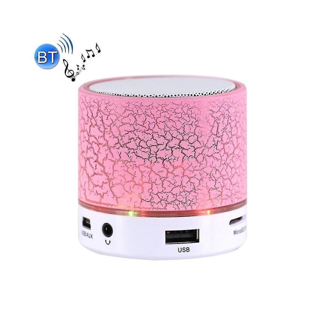 Mini Bluetooth Speaker Portable Mini Stereo Speaker, With Built-In Microphone And Led Amplifier Pink 7547468700095
