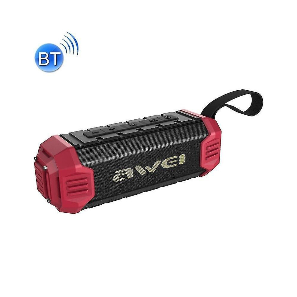 Bluetooth Speaker Ipx4 Power Bank Speaker With Enhanced Bass, Built-In Mic, Support Fm / Usb / T Red 7547468700347